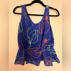 Anthropologie Spindleflower Floral Blouse